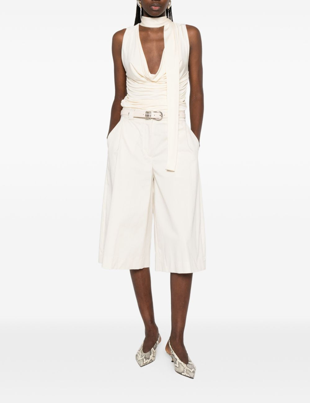 Shorts Dakota con pieghe in bianco The latest - donna 