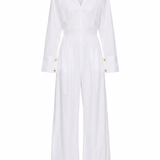Tuta a maniche lunghe drew in bianco Th Latest - donna 