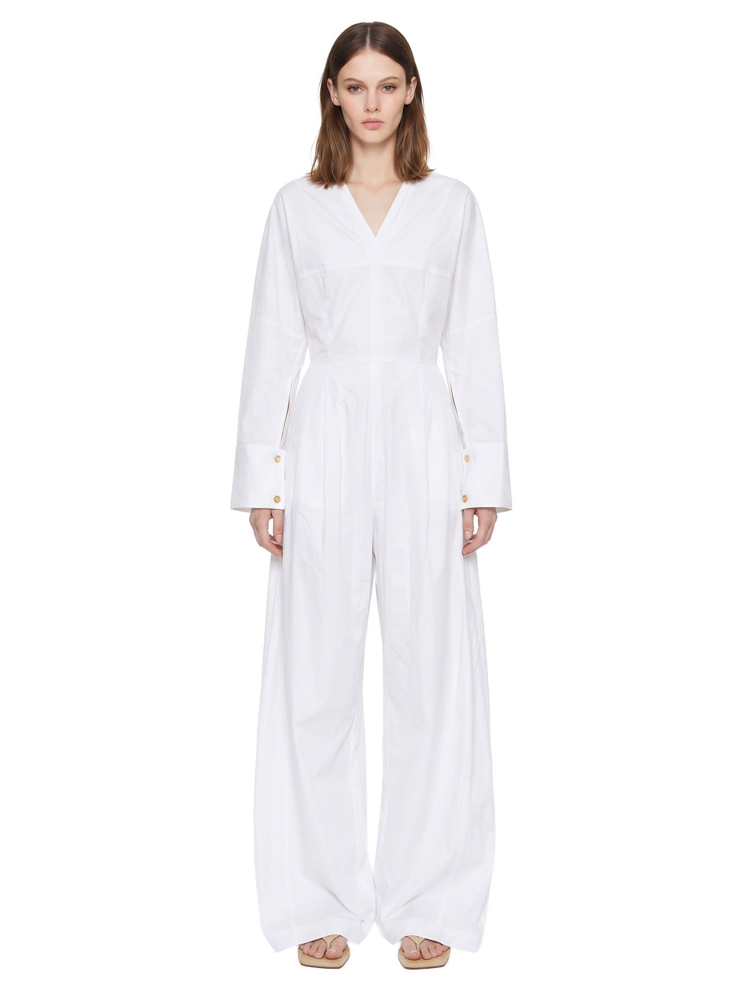 Tuta a maniche lunghe drew in bianco Th Latest - donna 