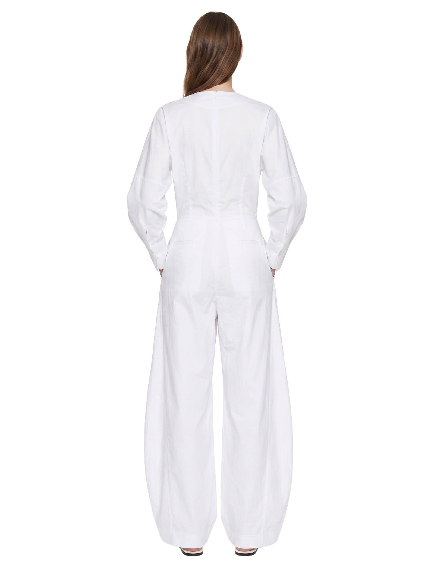 Tuta a maniche lunghe drew in bianco Th Latest - donna 