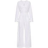 Tuta a maniche lunghe drew in bianco Th Latest - donna 