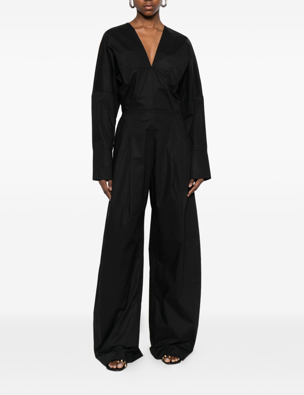 Tuta intera con scollo a V in nero The latest - donna 