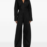 Tuta intera con scollo a V in nero The latest - donna 