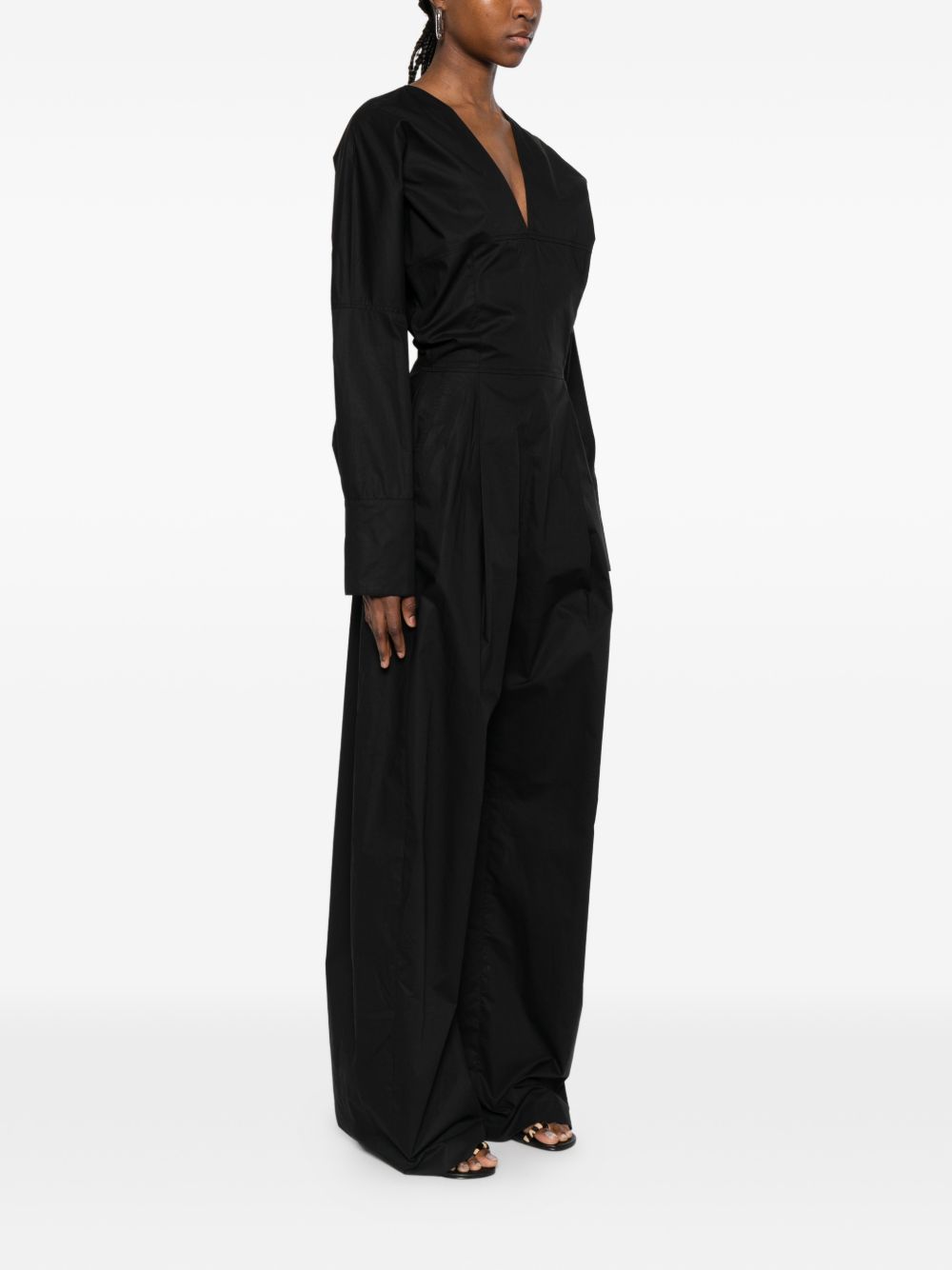 Tuta intera con scollo a V in nero The latest - donna 