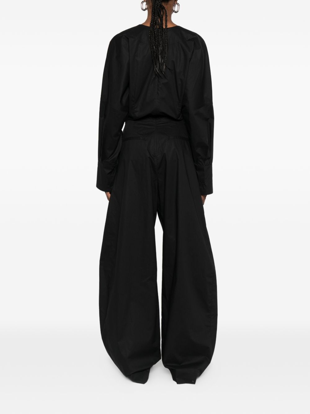 Tuta intera con scollo a V in nero The latest - donna 