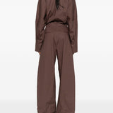 Tuta intera con scollo a V in marrone The latest - donna 