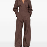 Tuta intera con scollo a V in marrone The latest - donna 
