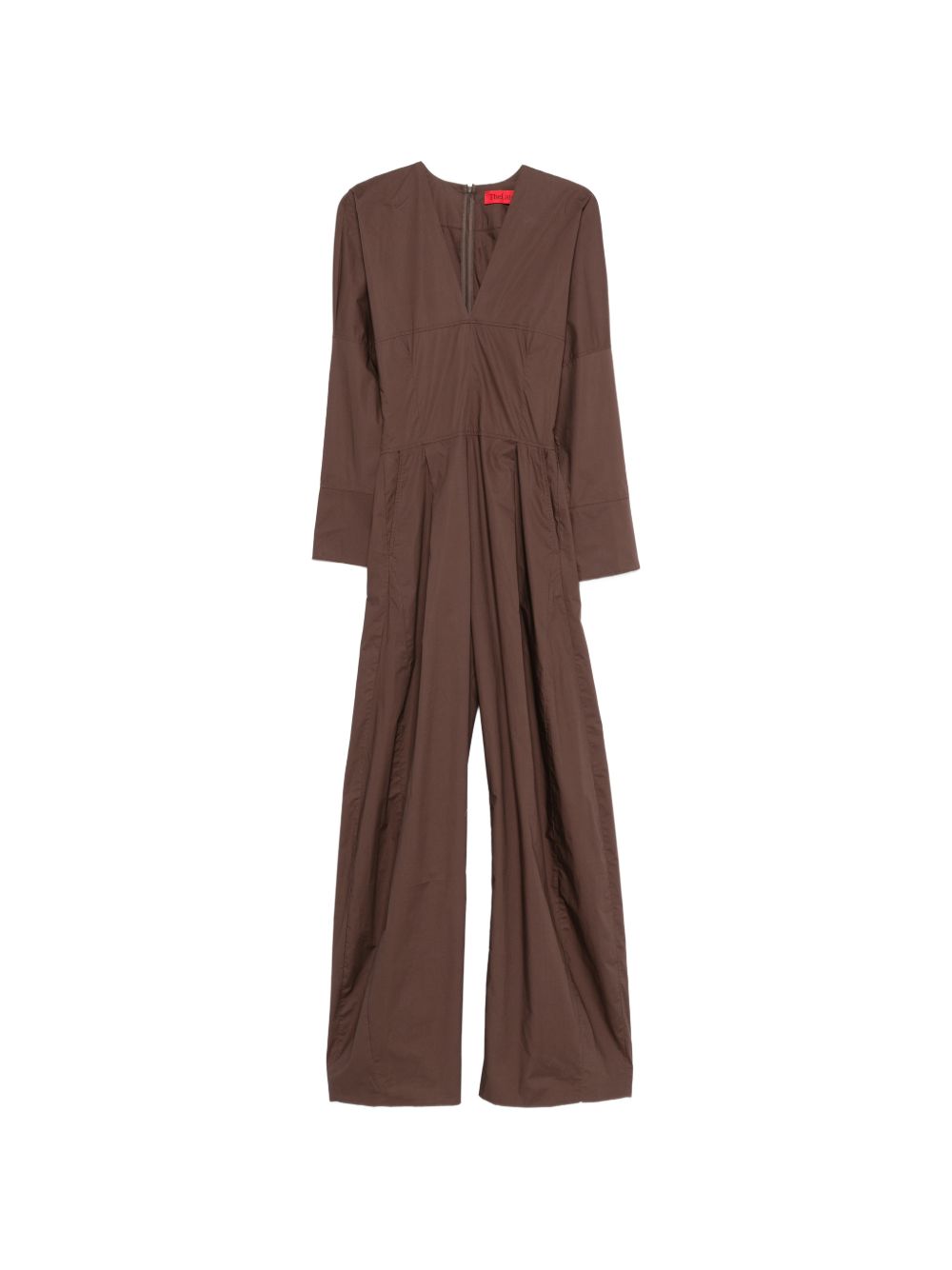 Tuta intera con scollo a V in marrone The latest - donna 