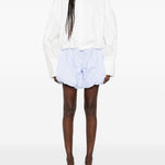 Shorts Dafne con pieghe in azzurro The latest - donna 