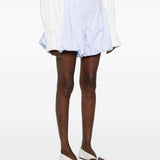 Shorts Dafne con pieghe in azzurro The latest - donna 