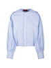 Diana puff-sleeved shirt in blue The latest - women