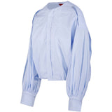 Camicia con maniche a sbuffo diana in blu The latest - donna 