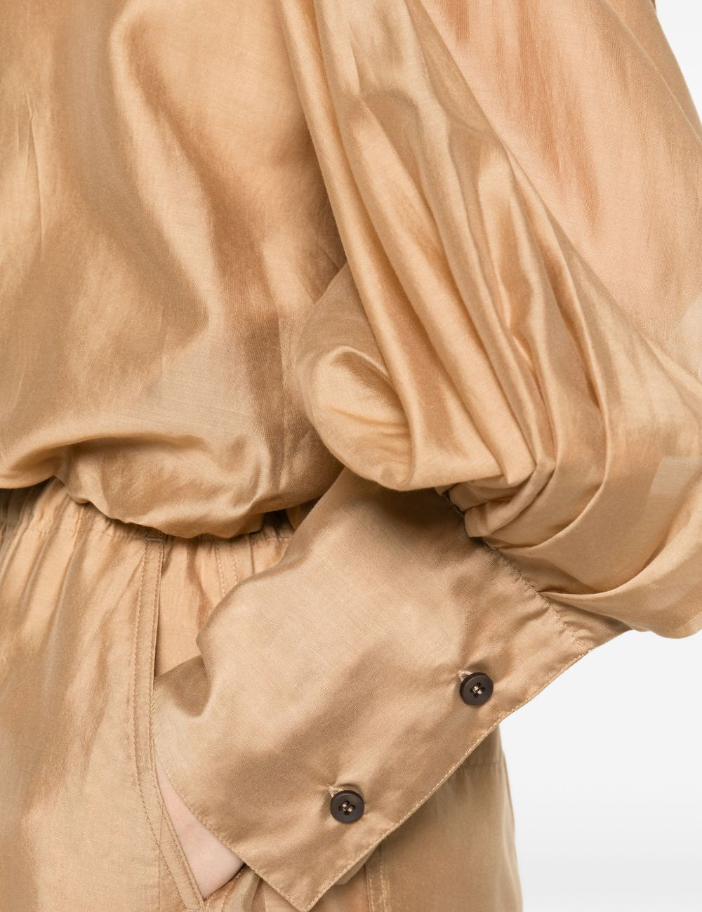 Camicia senza collo Diana in beige The latest - donna 