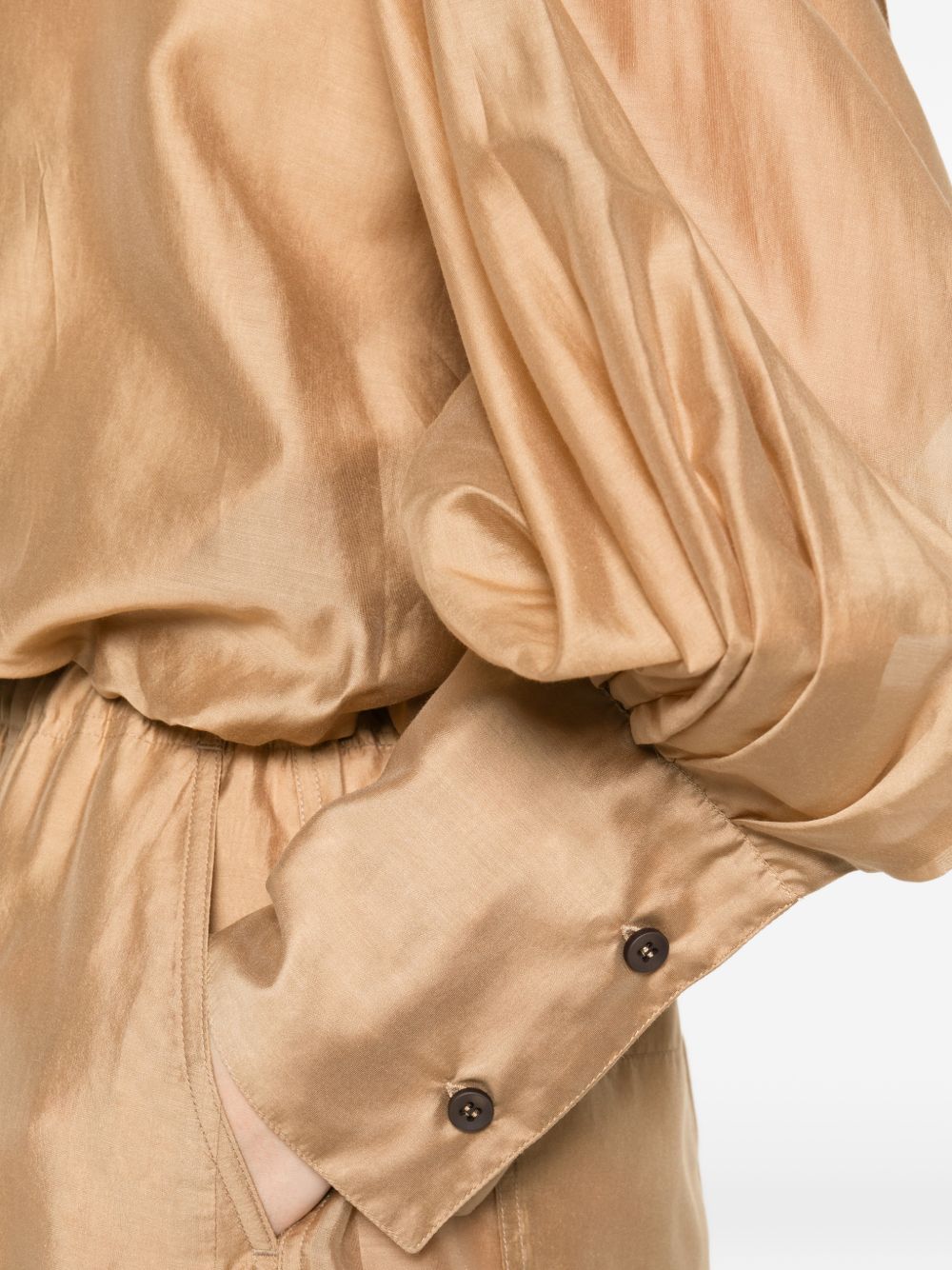 Camicia senza collo Diana in beige The latest - donna 