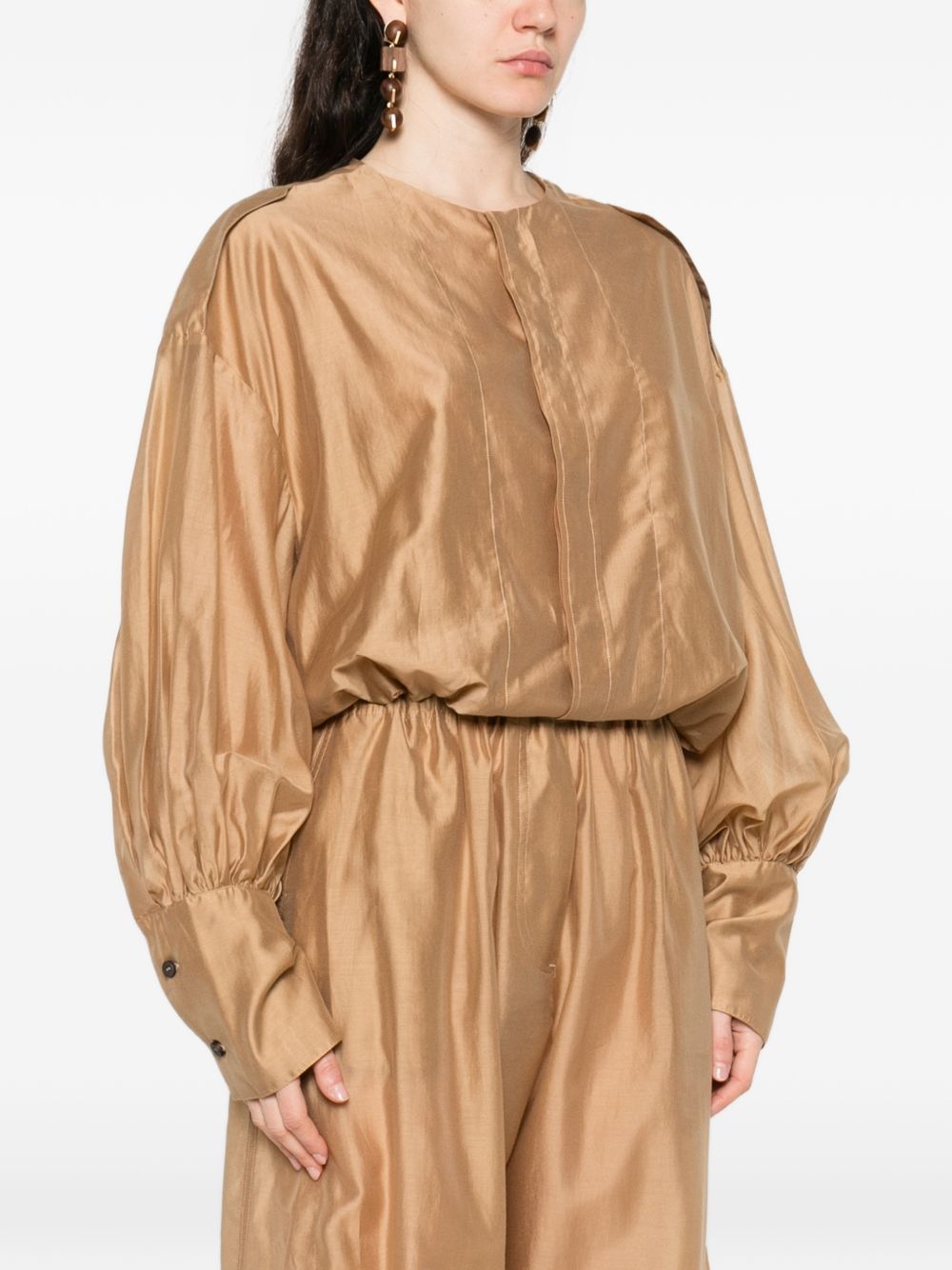 Camicia senza collo Diana in beige The latest - donna 