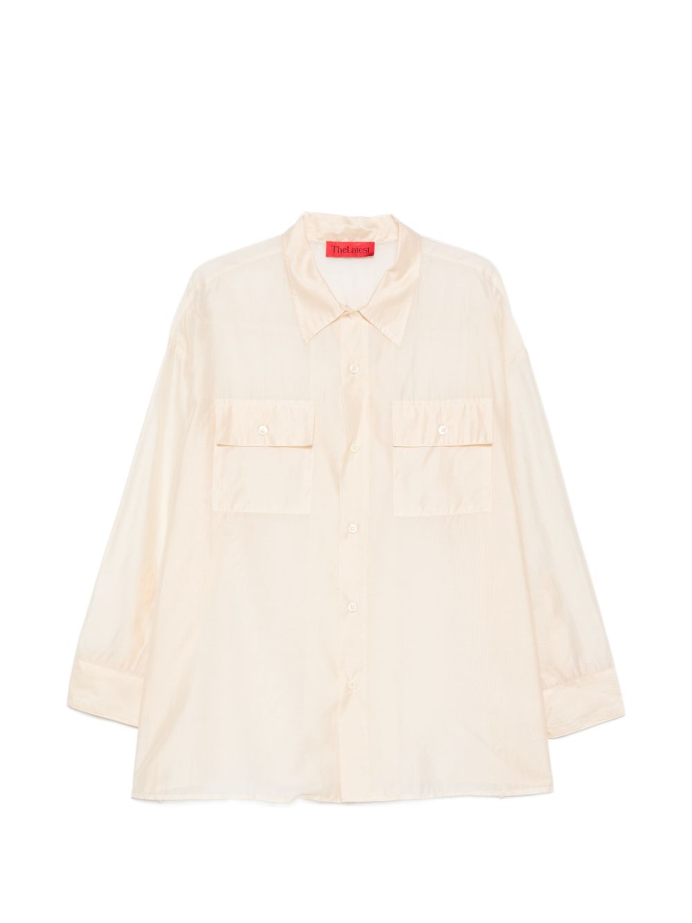 Camicia con design trasparente daria in avorio The latest - donna 