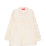 Camicia con design trasparente daria in avorio The latest - donna 