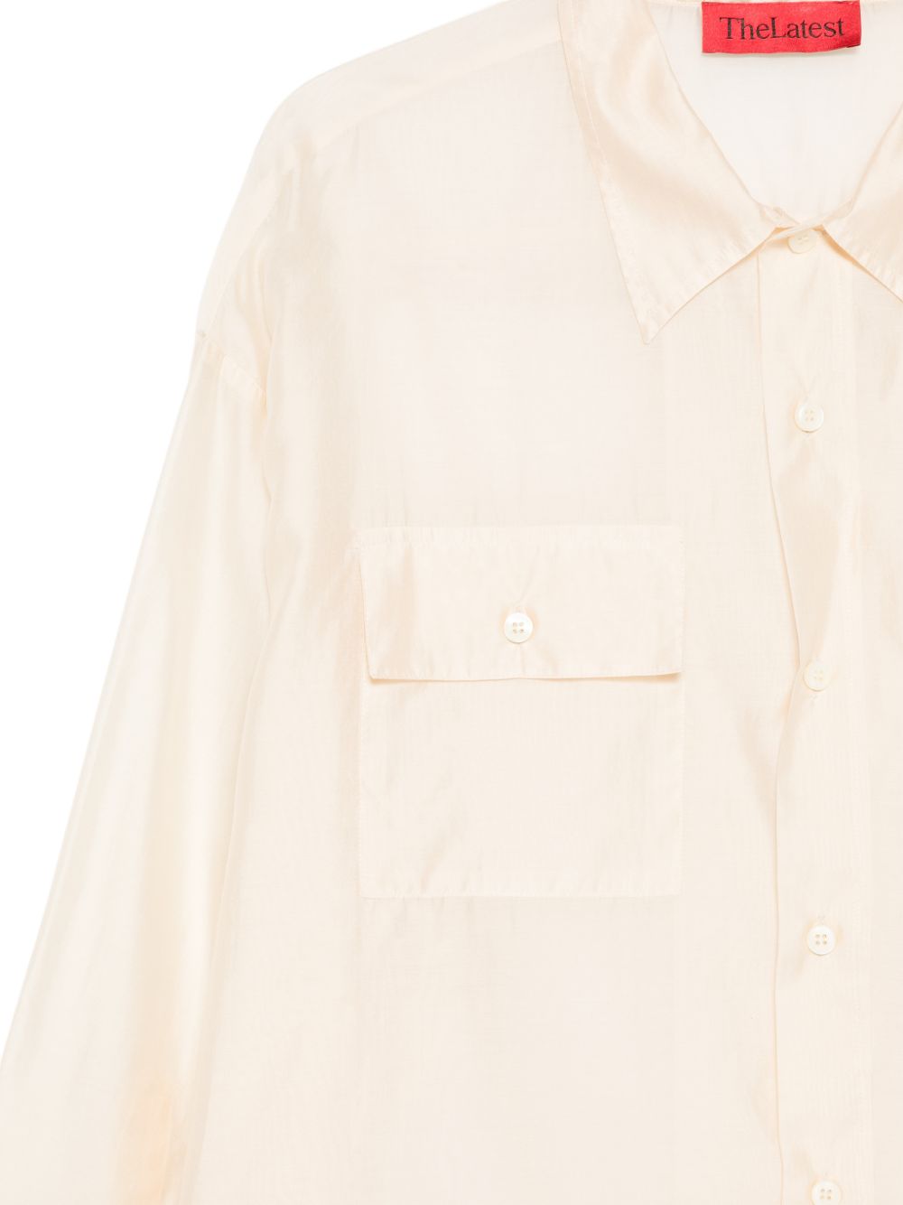 Camicia con design trasparente daria in avorio The latest - donna 