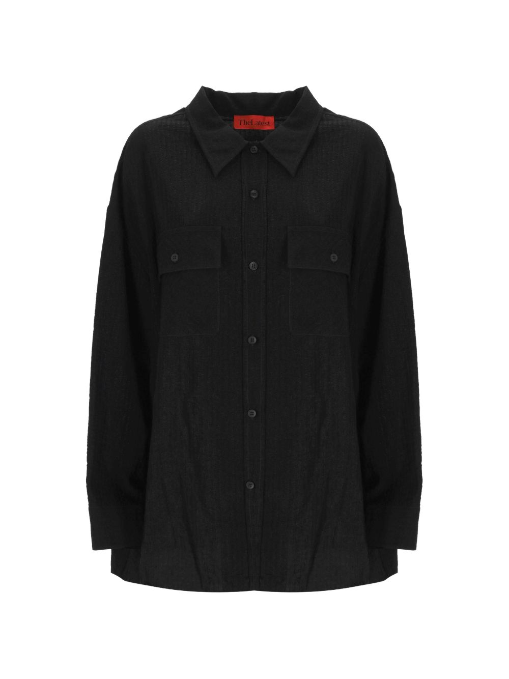 Camicia con taschino in nero The latest - donna 