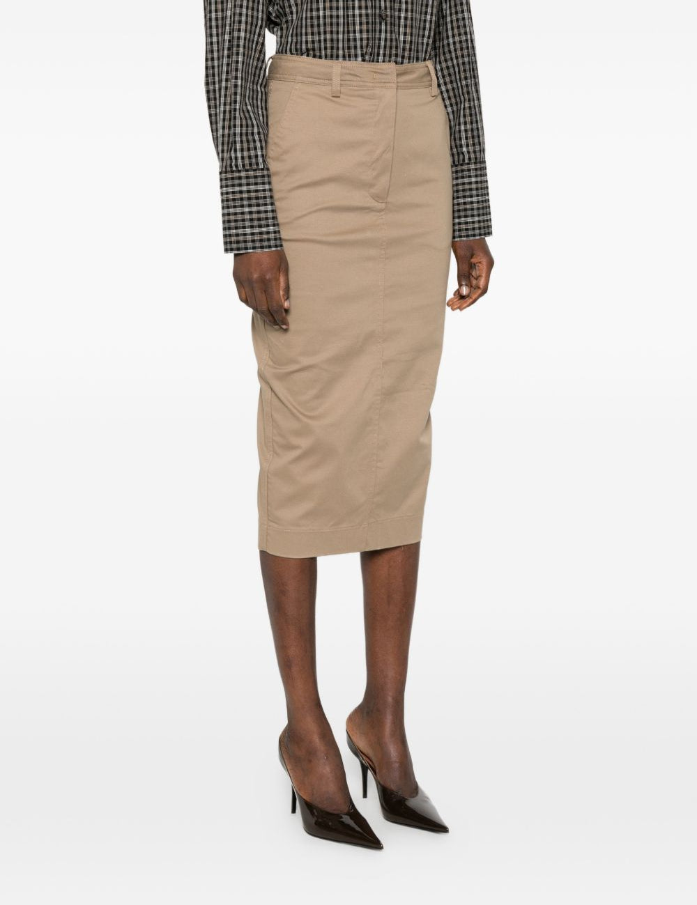 Gonna midi Donna a matita in marrone the latest - donna 