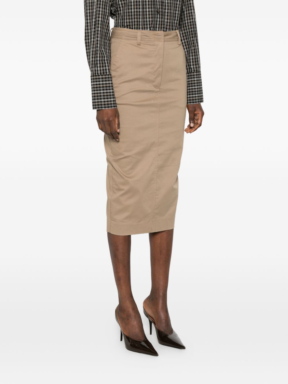 Gonna midi Donna a matita in marrone the latest - donna 