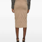 Gonna midi Donna a matita in marrone the latest - donna 