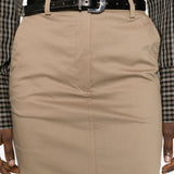 Gonna midi Donna a matita in marrone the latest - donna 