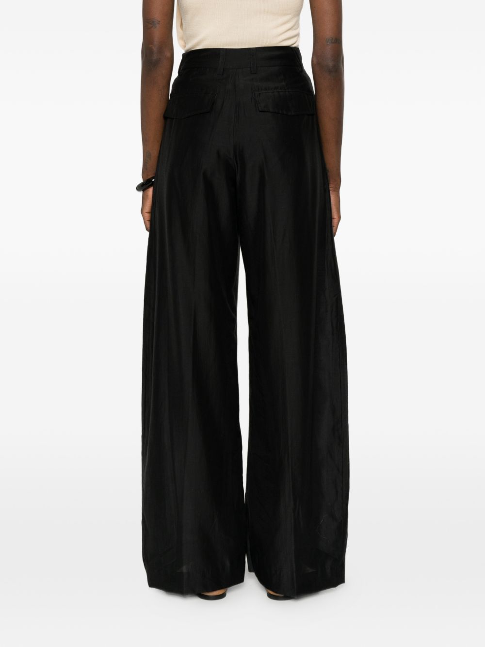 Pantaloni a vita alta in nero The latest - donna 