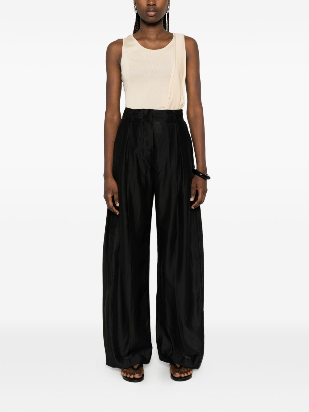 Pantaloni a vita alta in nero The latest - donna 
