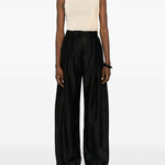 Pantaloni a vita alta in nero The latest - donna 