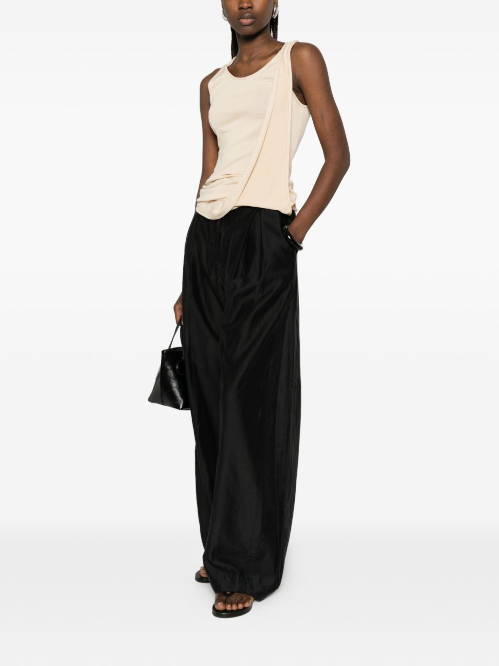 Pantaloni a vita alta in nero The latest - donna 