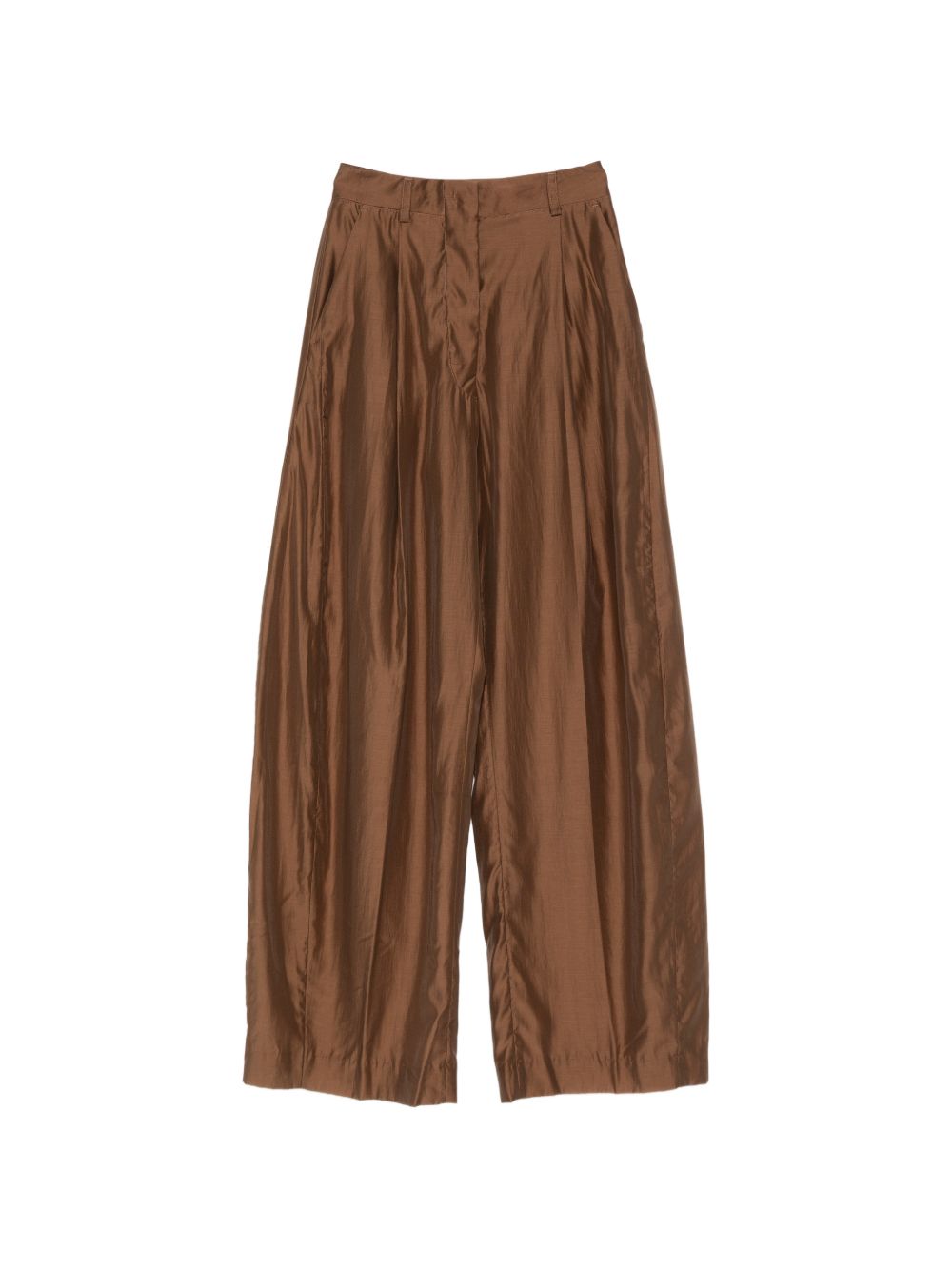 Pantaloni palazzo a pieghe Billie in marrone The latest - donna 