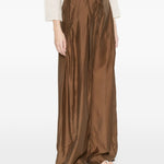 Pantaloni palazzo a pieghe Billie in marrone The latest - donna 