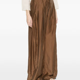 Pantaloni palazzo a pieghe Billie in marrone The latest - donna 
