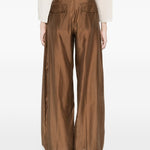 Pantaloni palazzo a pieghe Billie in marrone The latest - donna 