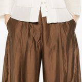 Pantaloni palazzo a pieghe Billie in marrone The latest - donna 