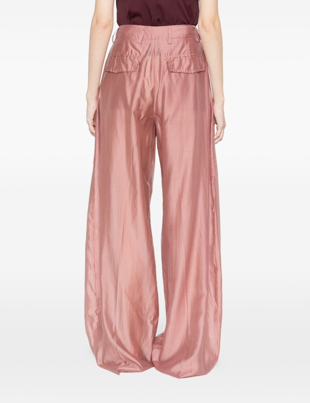 Pantaloni palazzo a pieghe Billie in rosa The latest - donna 