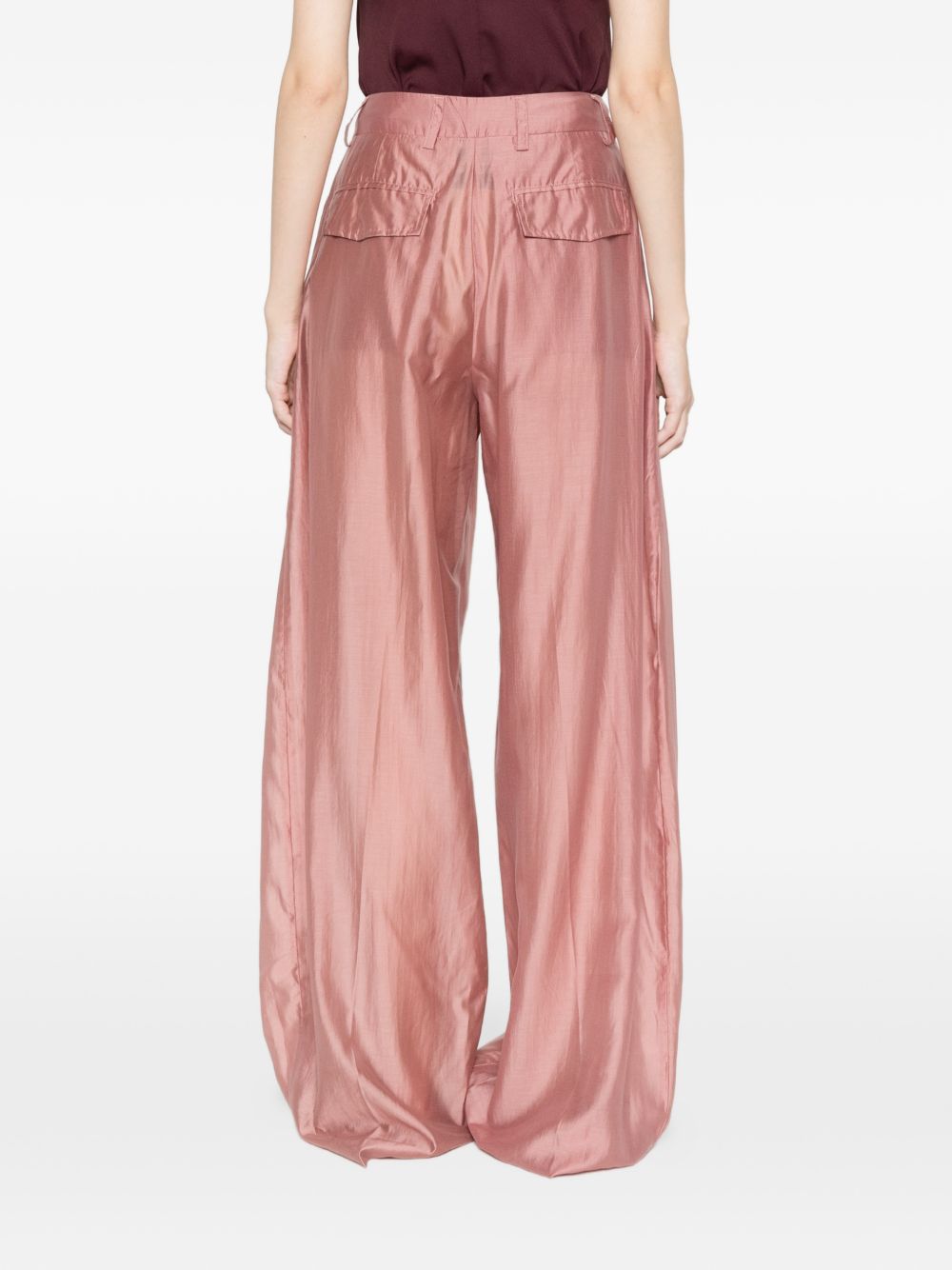 Pantaloni palazzo a pieghe Billie in rosa The latest - donna 