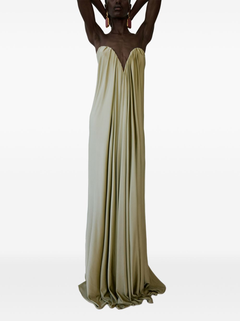Abito lungo Olivienne in verde oliva The New Arrivals - donna 