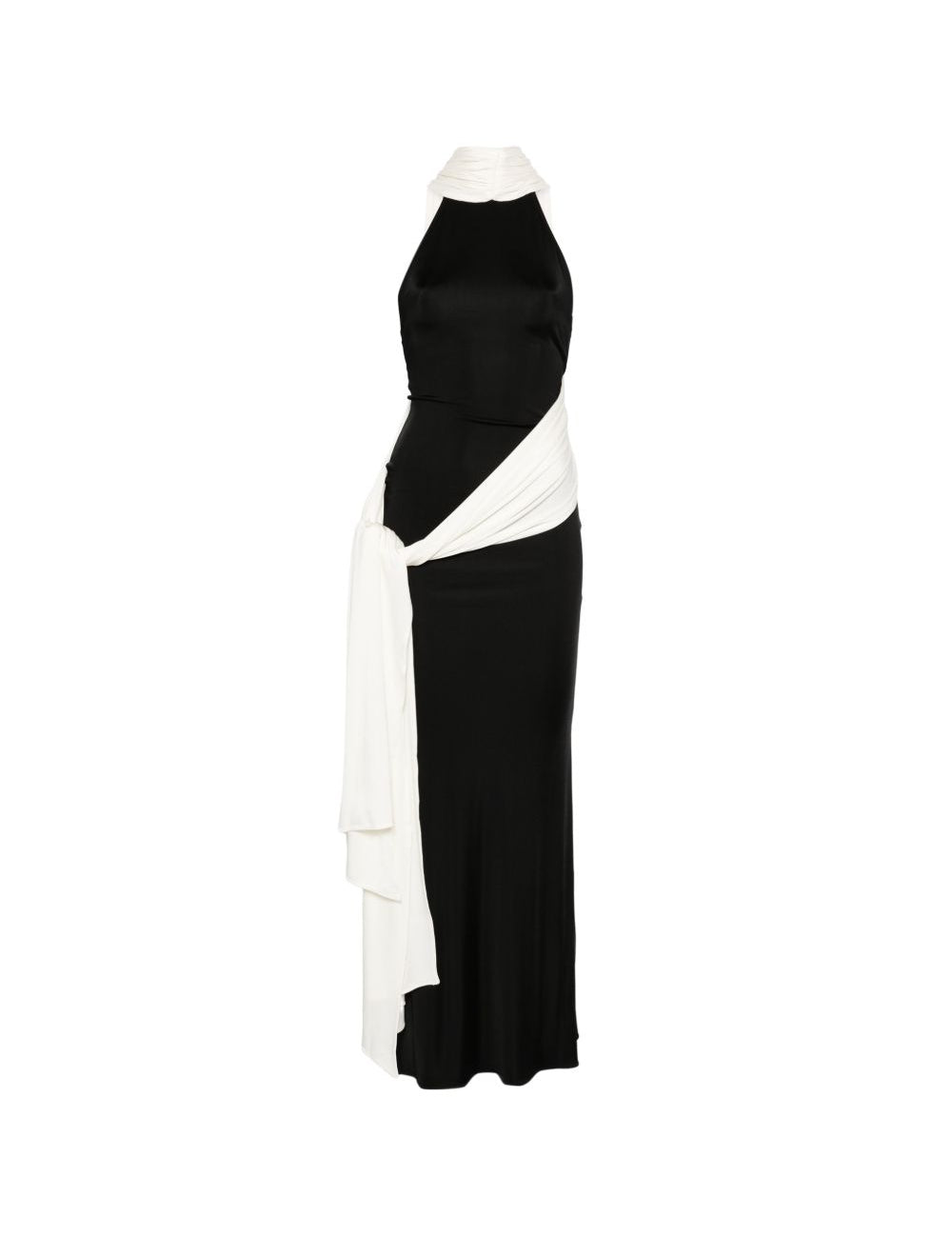 Abito lungo leia in nero e bianco The New Arrivals - donna 