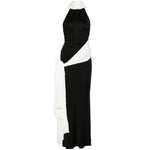 Abito lungo leia in nero e bianco The New Arrivals - donna 