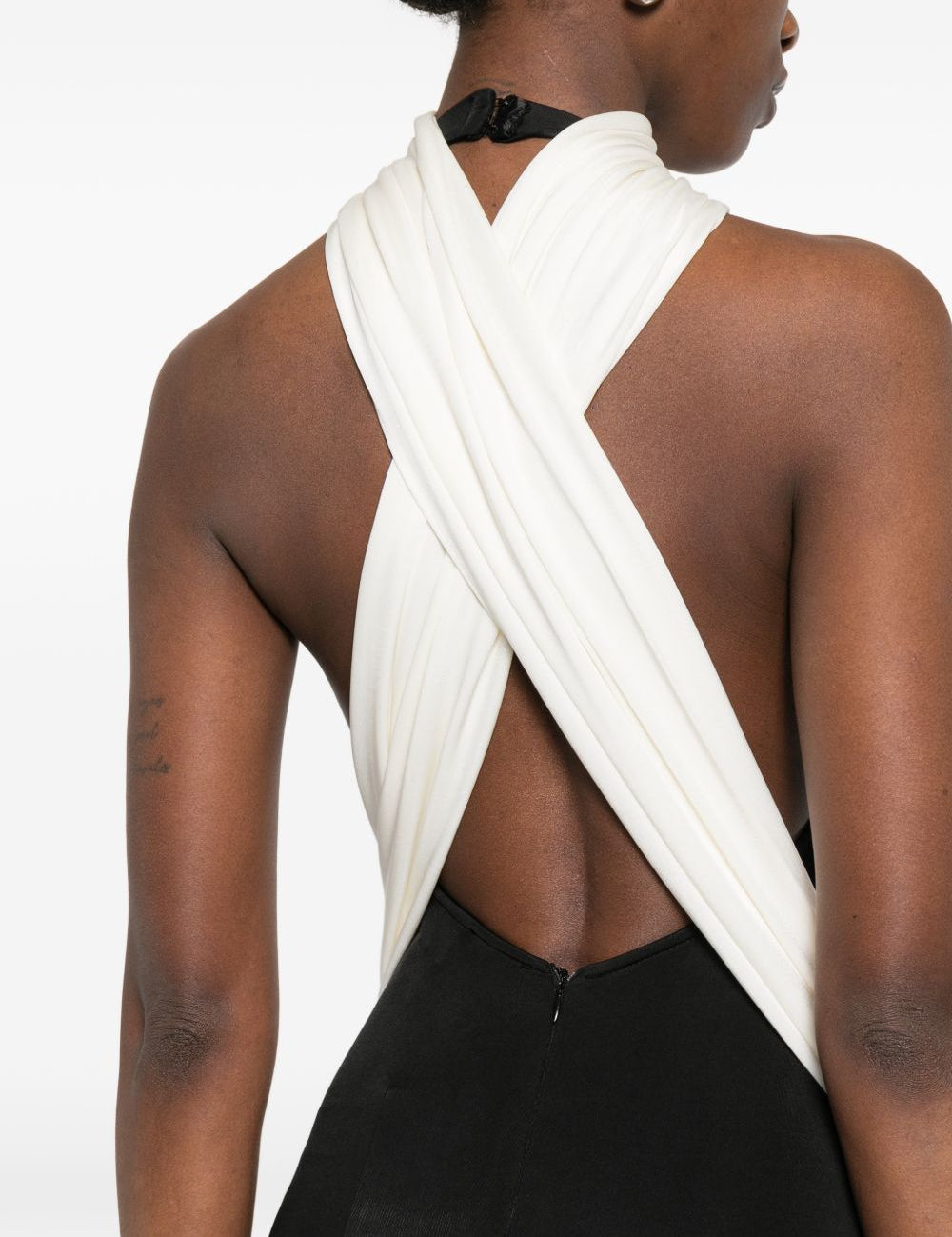 Abito lungo leia in nero e bianco The New Arrivals - donna 