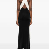 Abito lungo leia in nero e bianco The New Arrivals - donna 