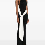 Abito lungo leia in nero e bianco The New Arrivals - donna 