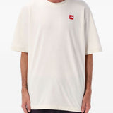 T-shirt con logo e toppa in bianco The north face - uomo 