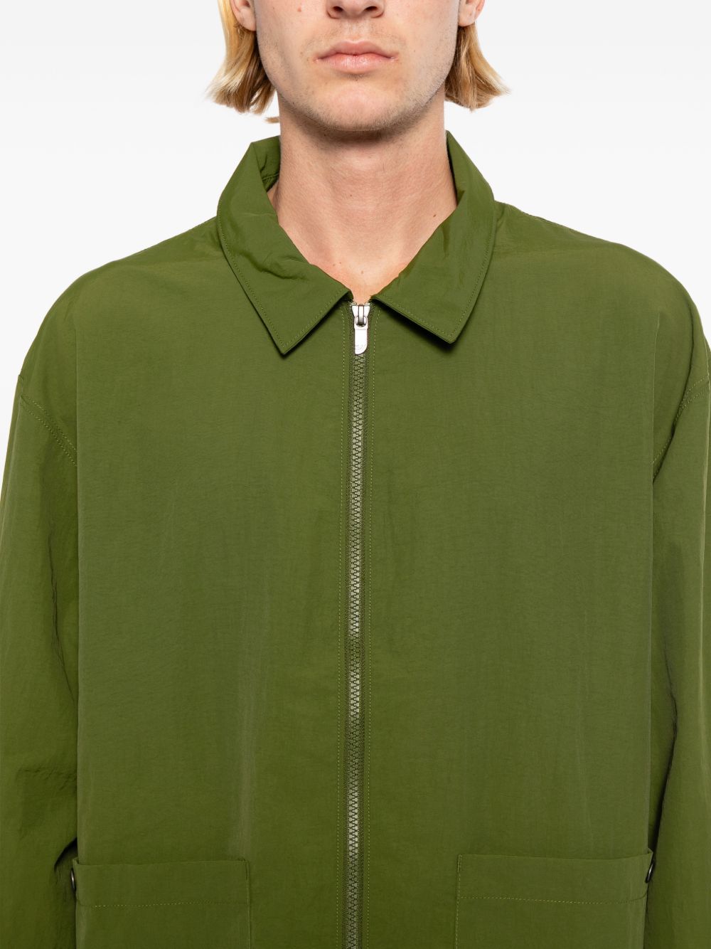 Giacca-camicia in nylon in verde The north face - uomo 