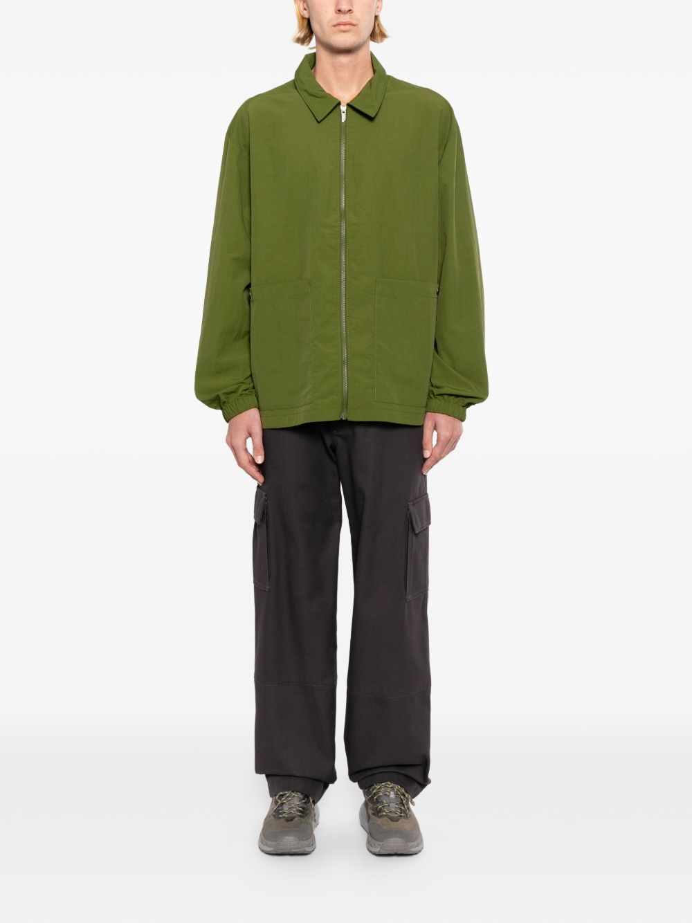 Giacca-camicia in nylon in verde The north face - uomo 