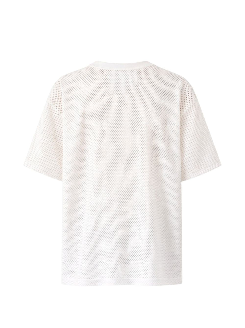 T-shirt con logo in bianco The north face - uomo 