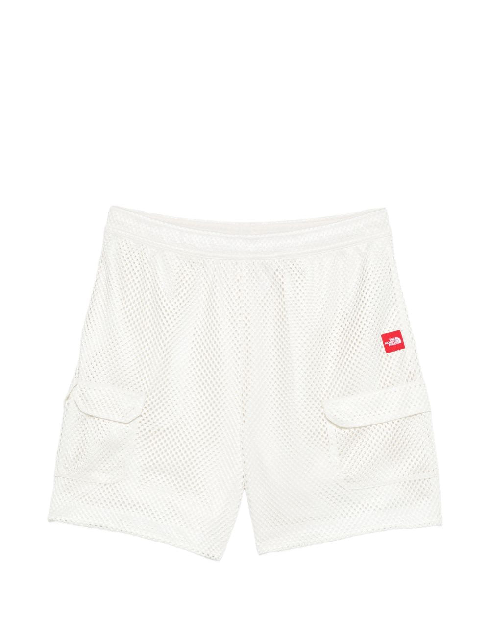 Pantaloncini con dettagli a fibbia in bianco The north face - uomo 