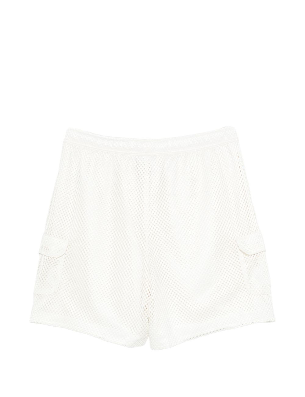 Pantaloncini con dettagli a fibbia in bianco The north face - uomo 